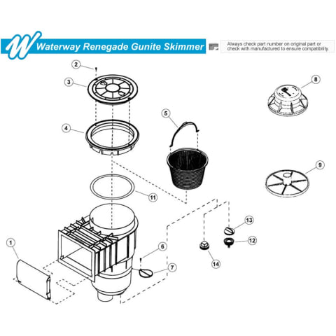 Renegade Gunite Skimmer Parts