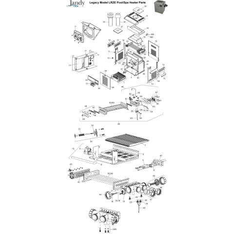 Legacy Model LRZE Pool/Spa Heater Parts