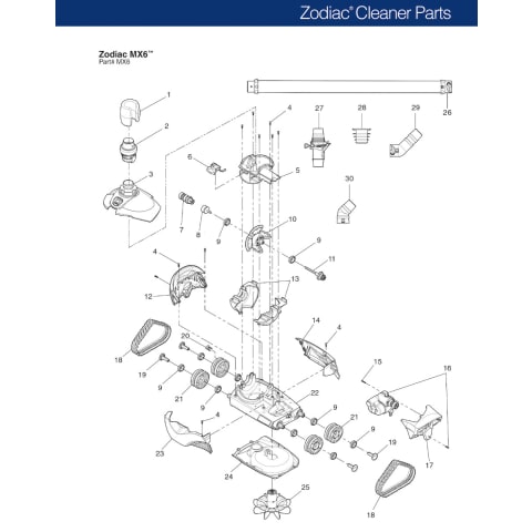 Baracuda MX6 Parts Diagram