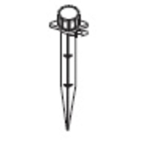 Black Dial-A-Flo™ 360° Adjustable Emitter With 6" Stake­ 0-10 Gph (100 Per Bag)