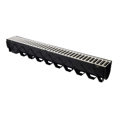 5" Deep Stainless Steel Grate Channel Drain