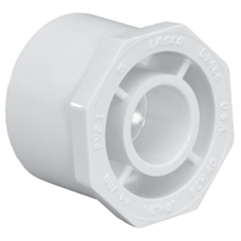 3" x 2" White SP x Slip SCH40 Reducer Bushing