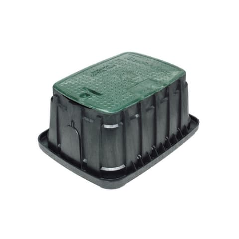 VBJMB, VB Series 10" Jumbo Valve Box with Black Body and Green Lid