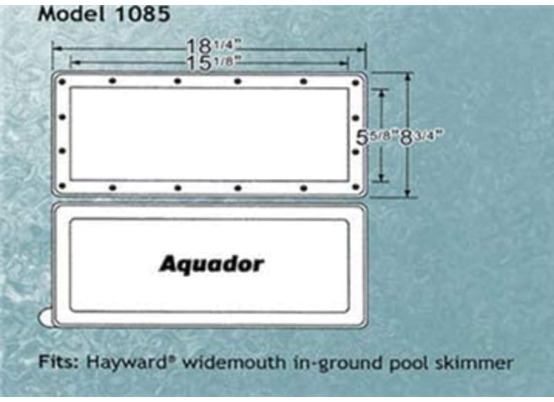 thumbnail image 2 of Aquador 1084 Skimmer Face Plate & Cover – Winterizing Pool Closure For Hayward SP1084 2 of 3