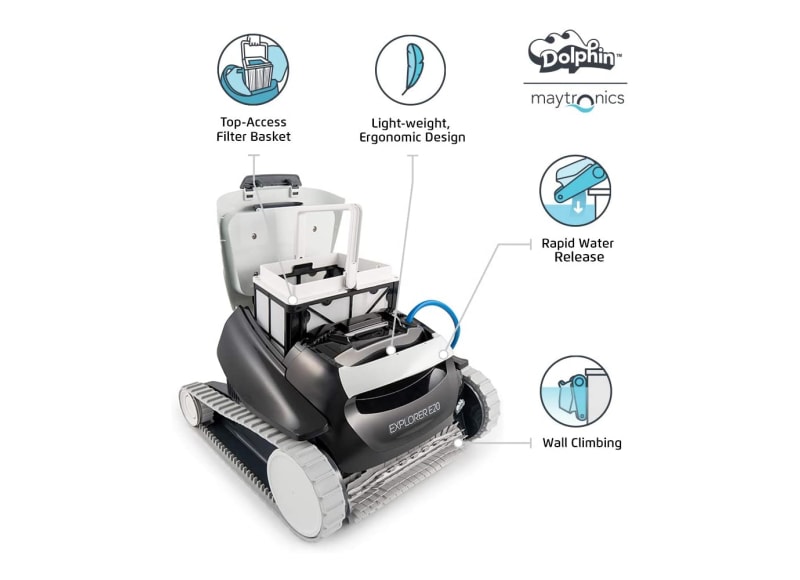 Maytronics Dolphin Explorer Series Robotic Pool Vacuum Cleaners