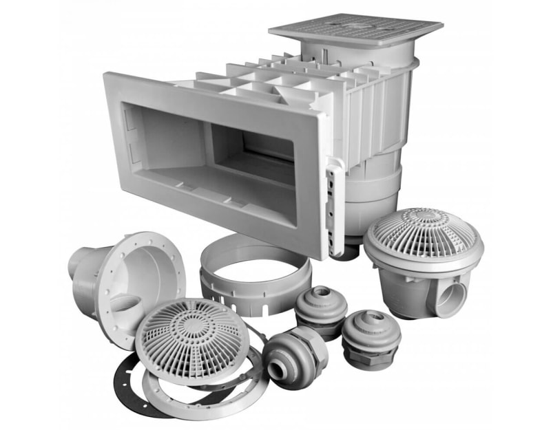 Renegade WideMouth Short Throat Vinyl Liner Pool Skimmer 21/2" Spigot