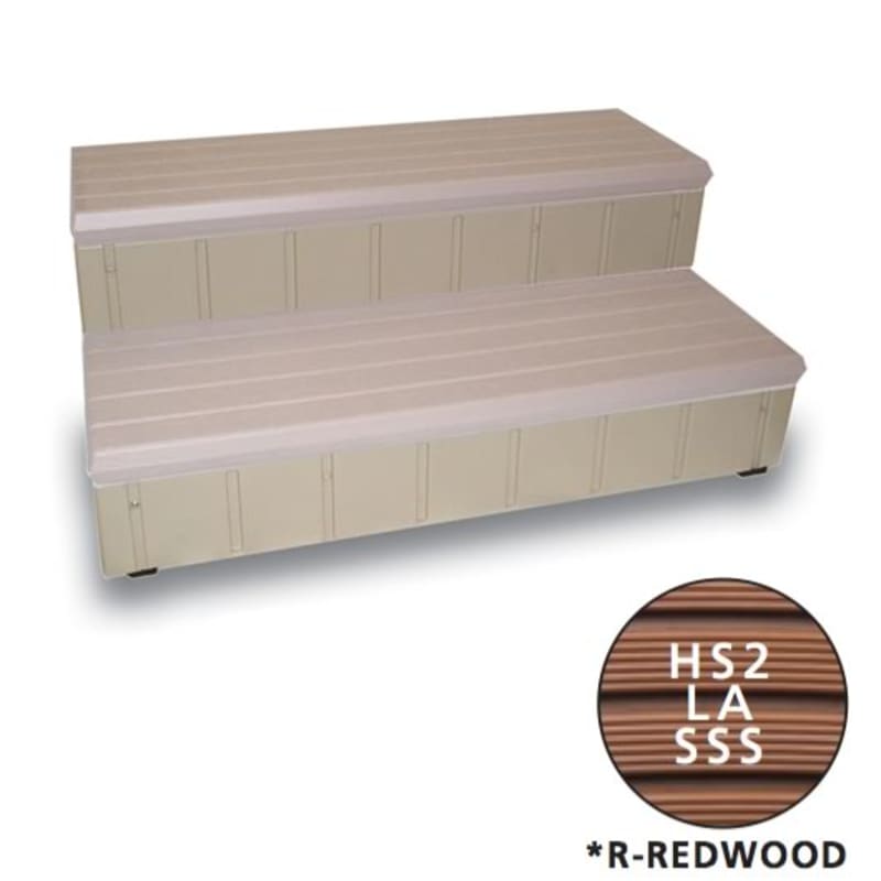 36" Deluxe Spa Step - Redwood