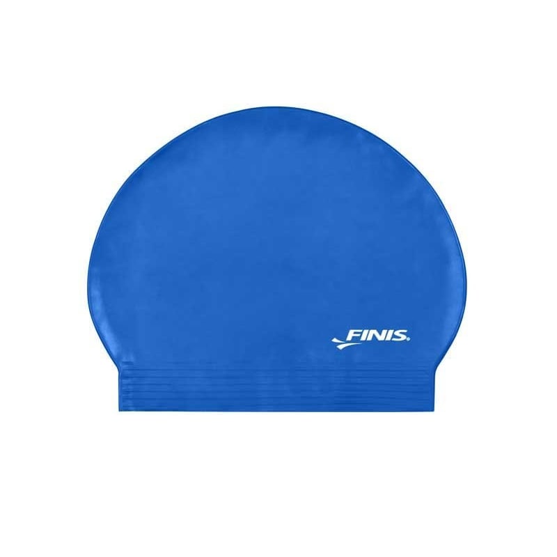 Solid Latex Swim Cap - Blue