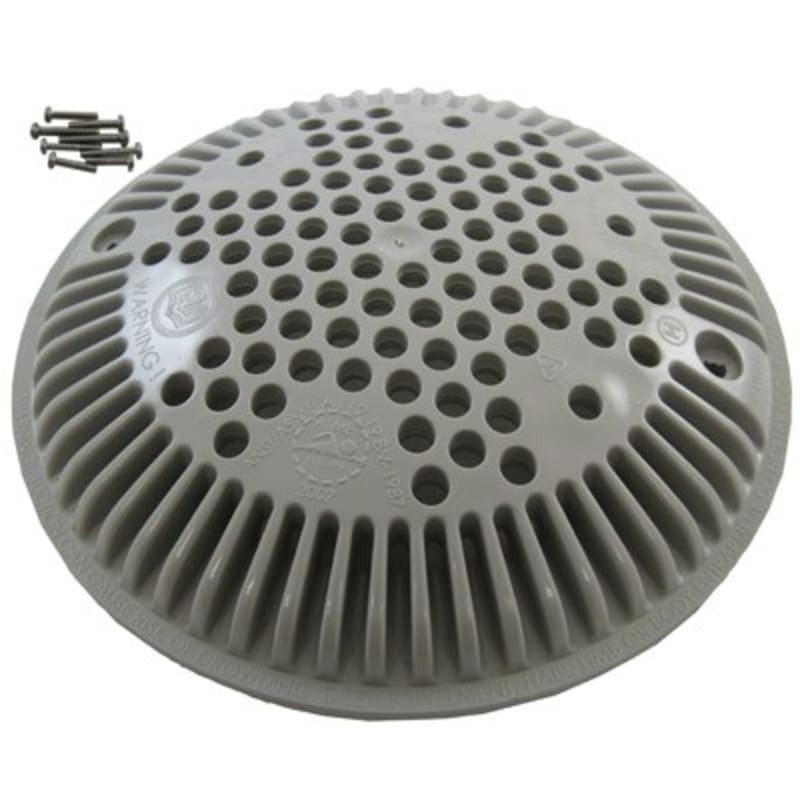 8" Gray Anti-Entrapment VGB Drain Cover - Gray