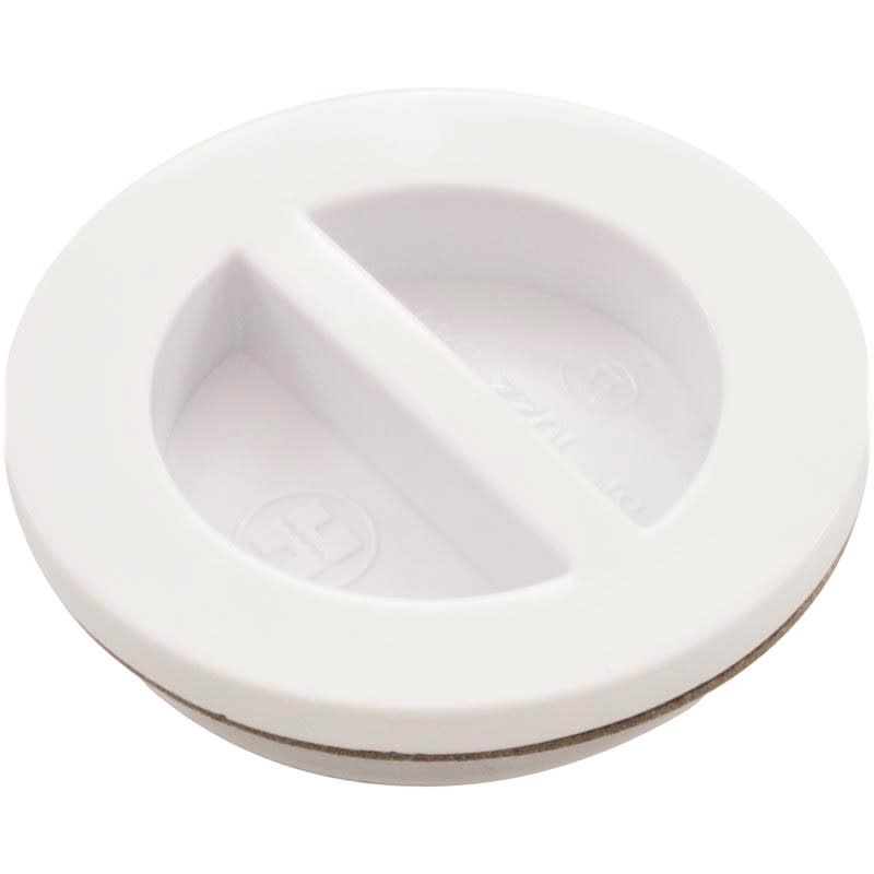 Flush Inlet Fitting Plug, White : 1-1/2"