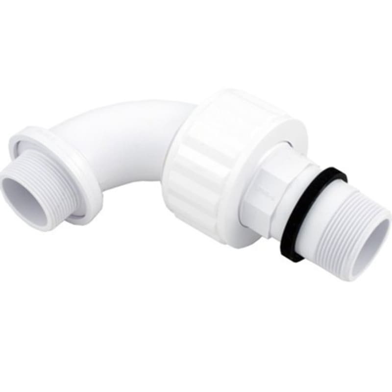 1-1/2" Male x 90° Sweep Elbow (Short), Self-Aligning (ABS)