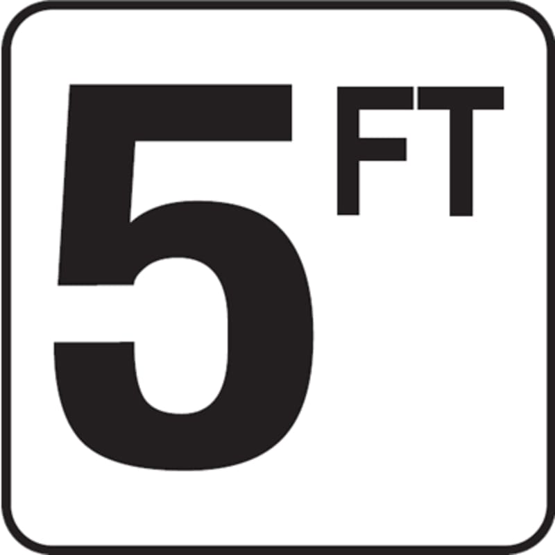 5 with FT 6x6 Stick-On, 4" Numbers, Vinyl