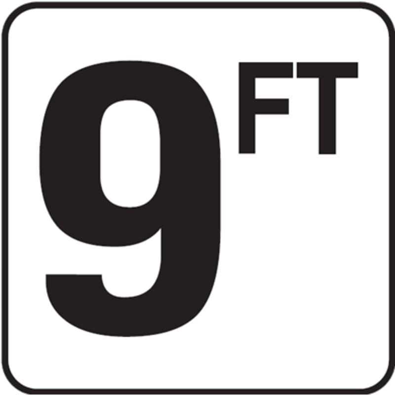 9 with FT 6x6 Stick-On, 4" Numbers, Vinyl