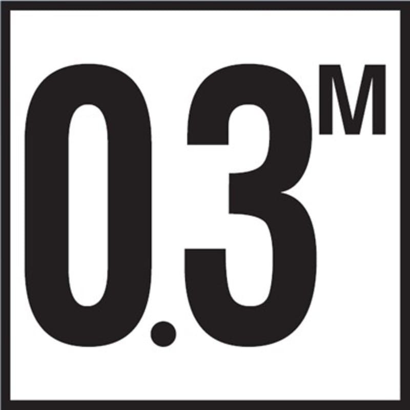 0.3 with M 6x6 Tile, 4" Numbers, Smooth (Waterline), Depth Marker