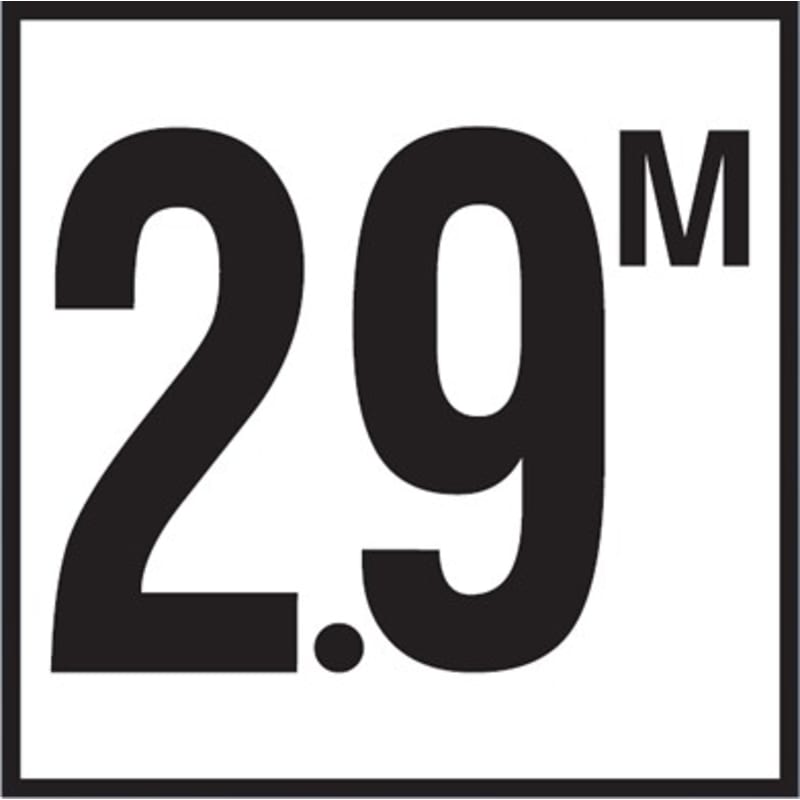 2.9 with M 6x6 Tile, 4" Numbers, Smooth (Waterline), Depth Marker