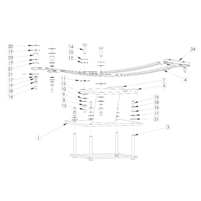 Steel Jump Stand Base - Earth