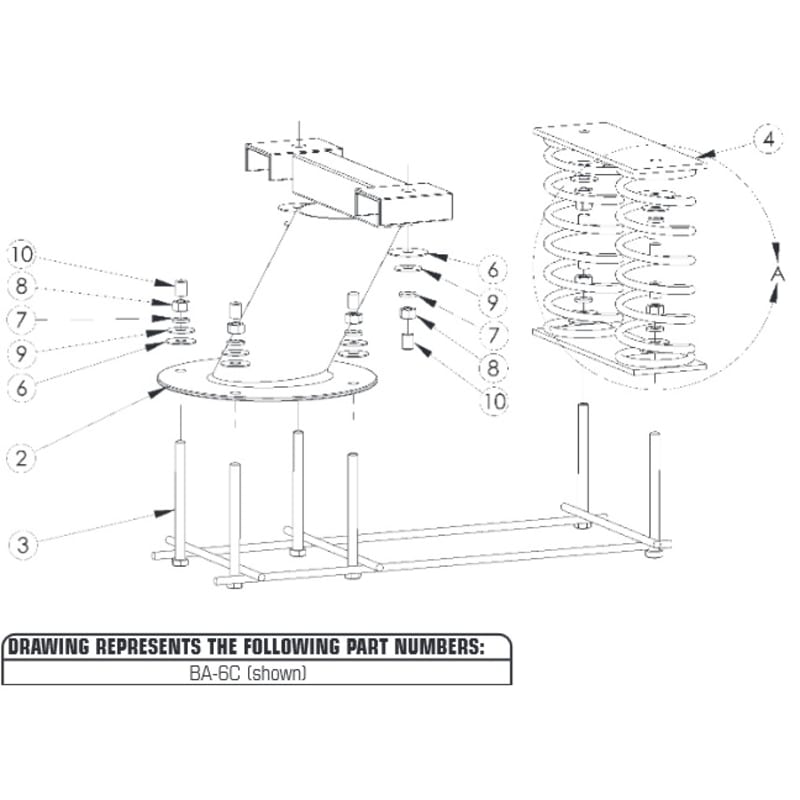 6' Baja Stand & Spring w/ Jig & Hardware Diving Base - Earth Color