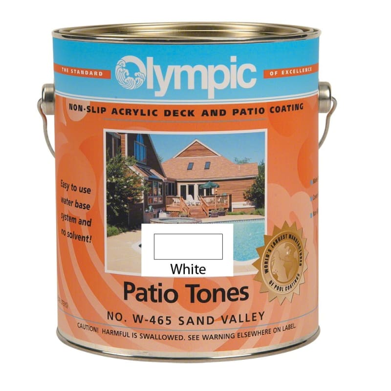 1 Gallon White Patio Tones Deck Coating