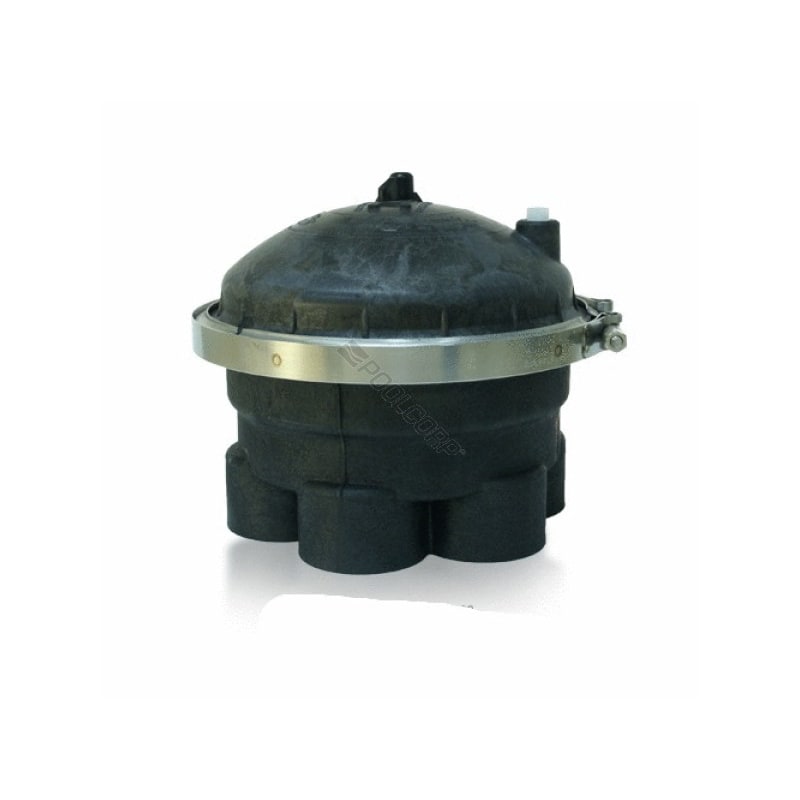 Complete 6 Port 2" Valve - Black