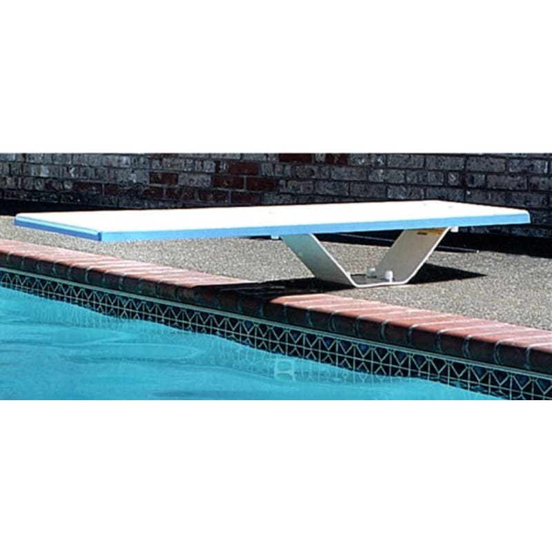 6' Frontier II Complete Diving Board & Base Marine Blue w/ White Spring