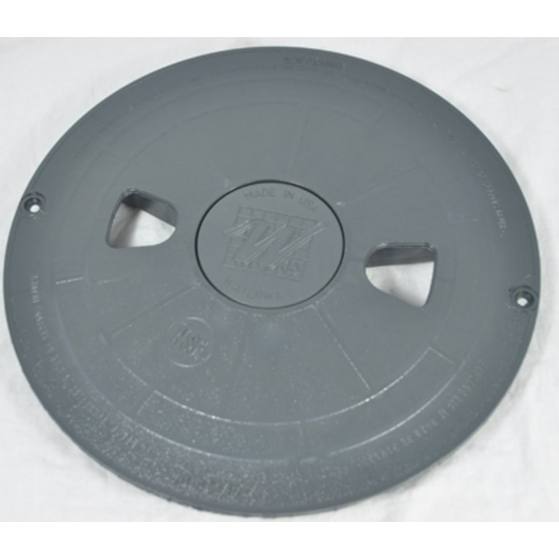 2" SKT Gunite Skimmer Lid, Dark Gray