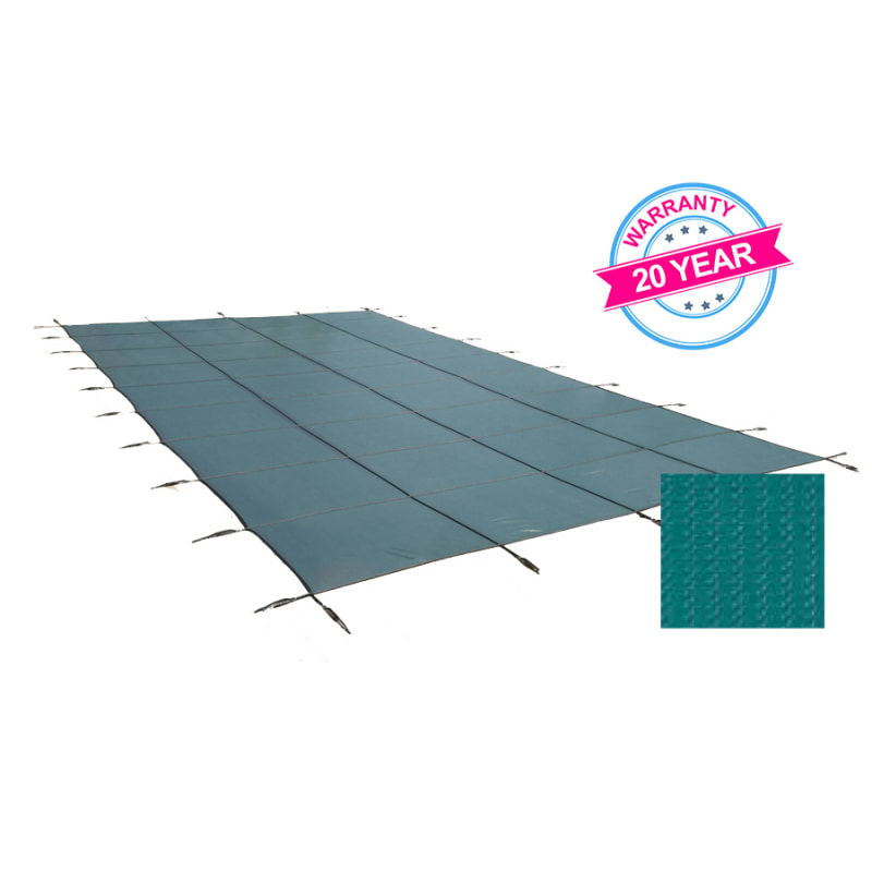 20'x44' Emperor Solid, Rectangle Safety Cover, Green, 20 Yr. Warranty