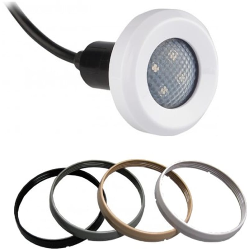 Treo 5W LED Color Changing Underwater Light - 4 Trim Rings (150' Cord)