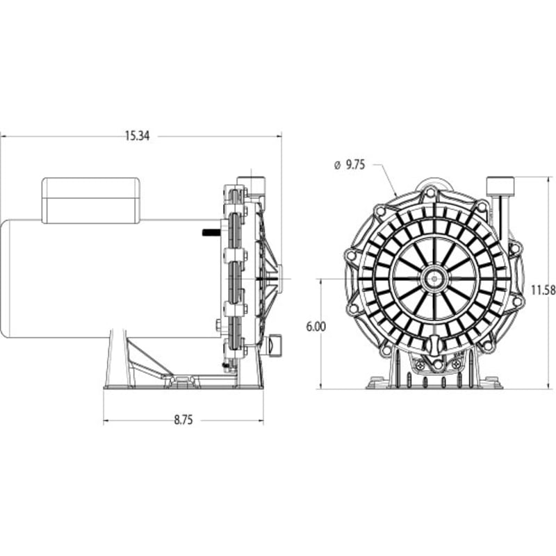 3/4 HP Booster Pump