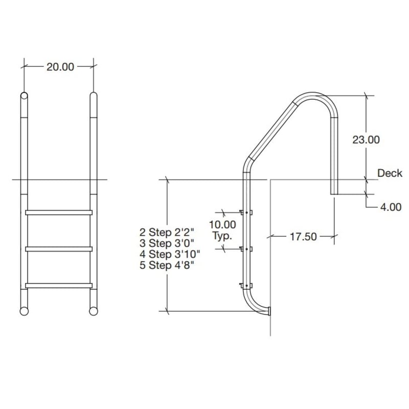 3 Step Residential Ladder, Elite Model