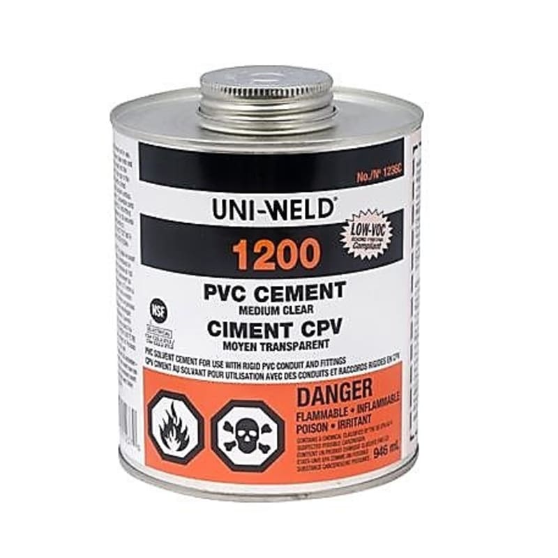 1200 Series PVC Medium Clear Cement - 16 oz.