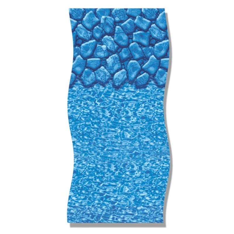12'X18' Oval Boulder Swirl Overlap Liner, 48-52" Depth (HG)
