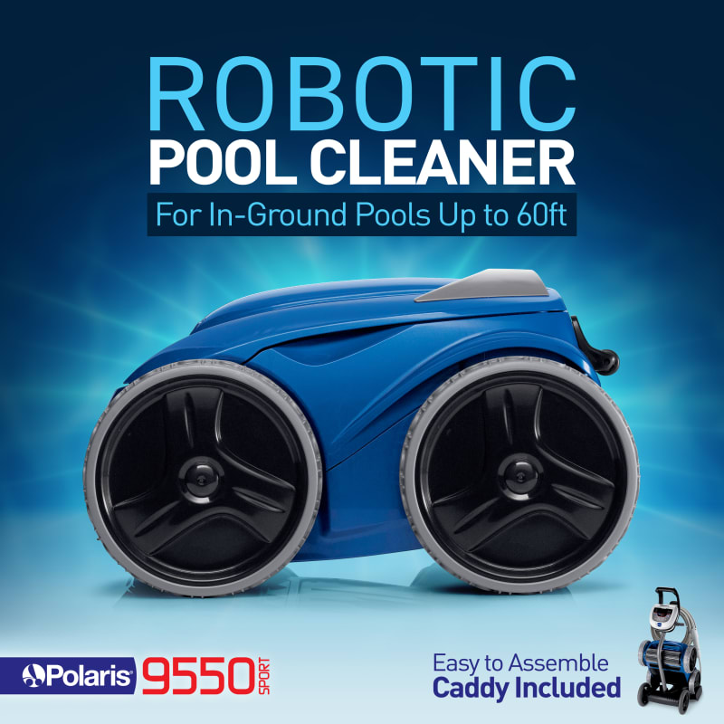9550 4WD Sport Robotic Pool Cleaner with Remote