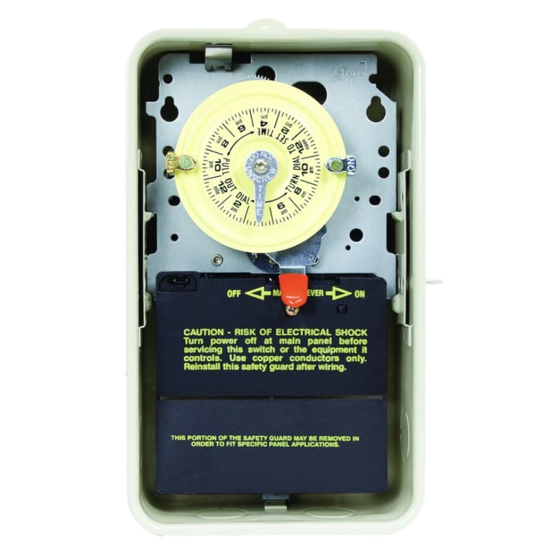 24-Hour 120V Mechanical Time Switch, SPST, Type 3R Metal Enclosure