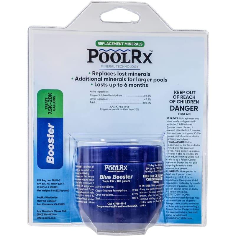 Blue Booster 6 Month Swimming Pool Algaecide Replacement, Single Unit