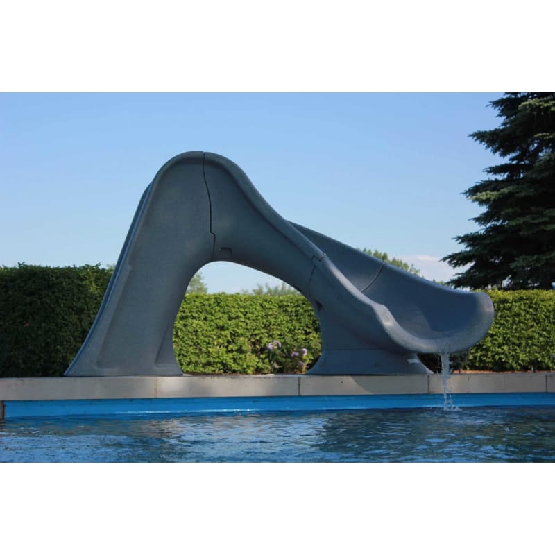 Splash Water Slide Right Turn, Gray Granite