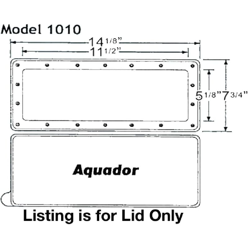 Aquador Widemouth Above Ground Pool Skimmer Cover Replacement Lid Only
