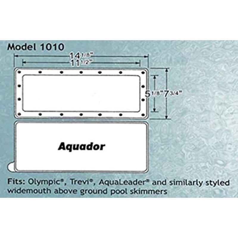 Aquador 1010 Face Plate & Cover Winterizing Above Ground Swimming Pools