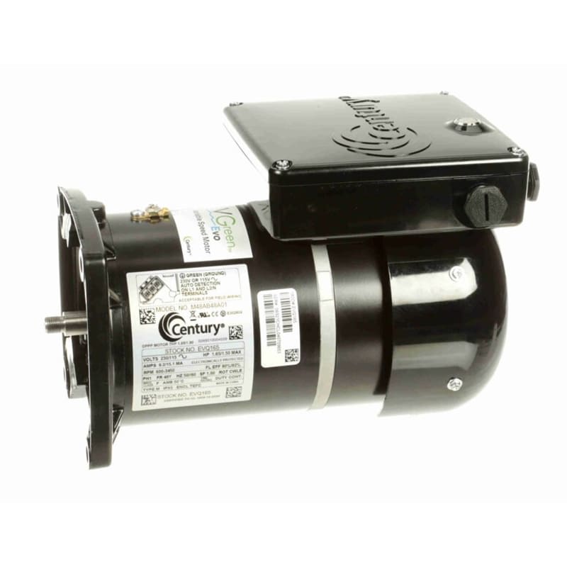 VGreen Evo Variable Speed 1.65 THP Square Flange Pool Pump Motor, 230/115 V, 48Y Frame