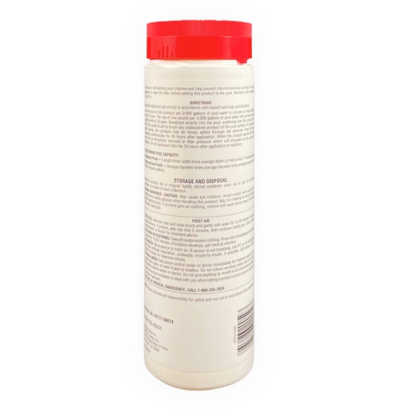 Pool Stabilizer & Conditioner – 1.75 lb | 100% Cyanuric Acid Chlorine Protection for Swimming Pools