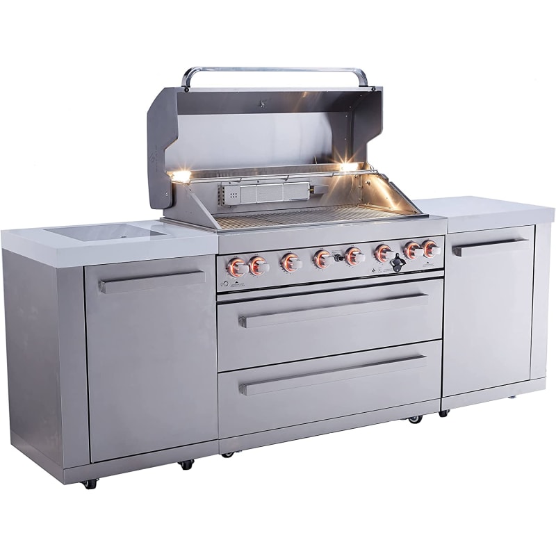 Mont Alpi MAi805-D 44-inch 6-Burner Stainless Steel Outdoor