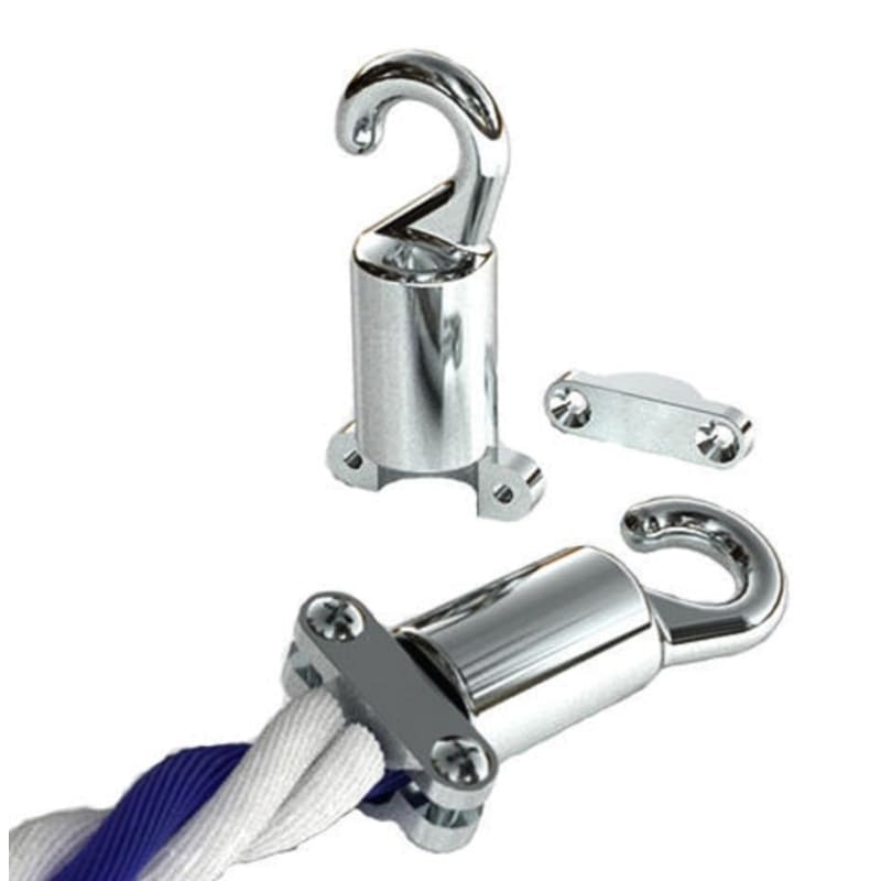 3/4 Inch Rope Hook Cleat Type, Chrome Plated