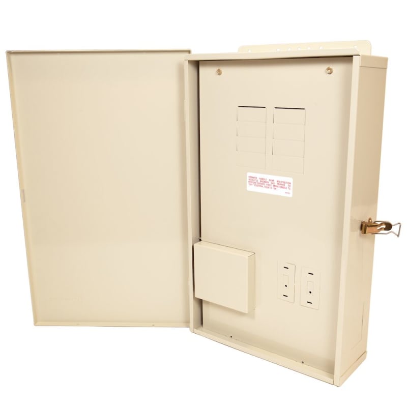 100 Amp Load Center with 8-Breaker Spaces and 100W Transformer