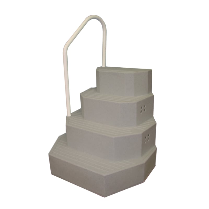 Aqua Staircase, King Staircase for Above Ground Pools,  Gray Granite