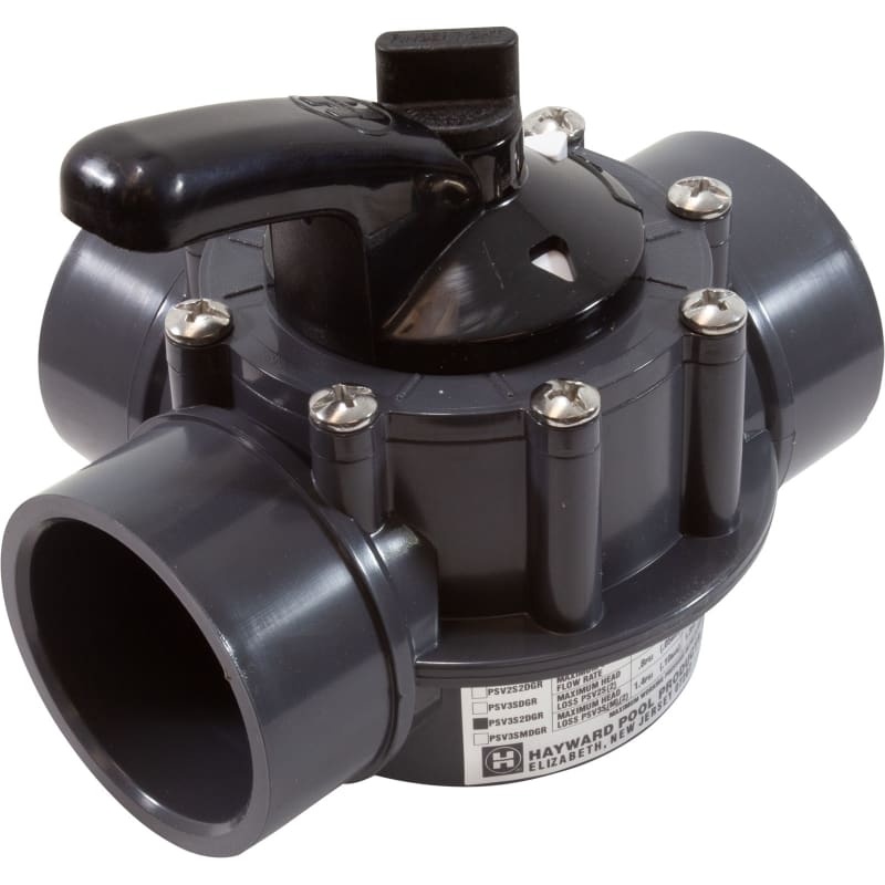 2" x 2-1/2" PSV Series 3-way Diverter Valve PVC
