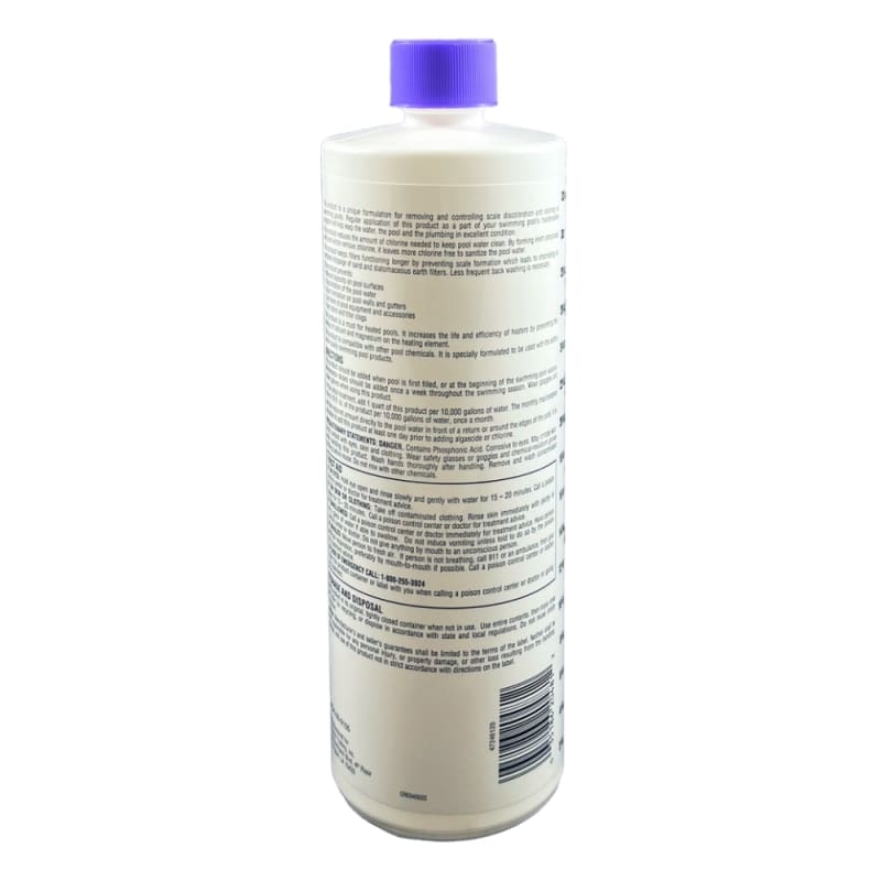 Stain & Scale Control – Prevents Mineral Stains, Scale Buildup, and Corrosion – Protects Pool Surfaces, Heaters, and Filters – 1 Quart