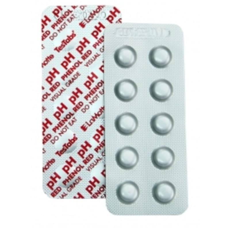 Phenol Red (pH) Test Kit Tablets 10 per Pack