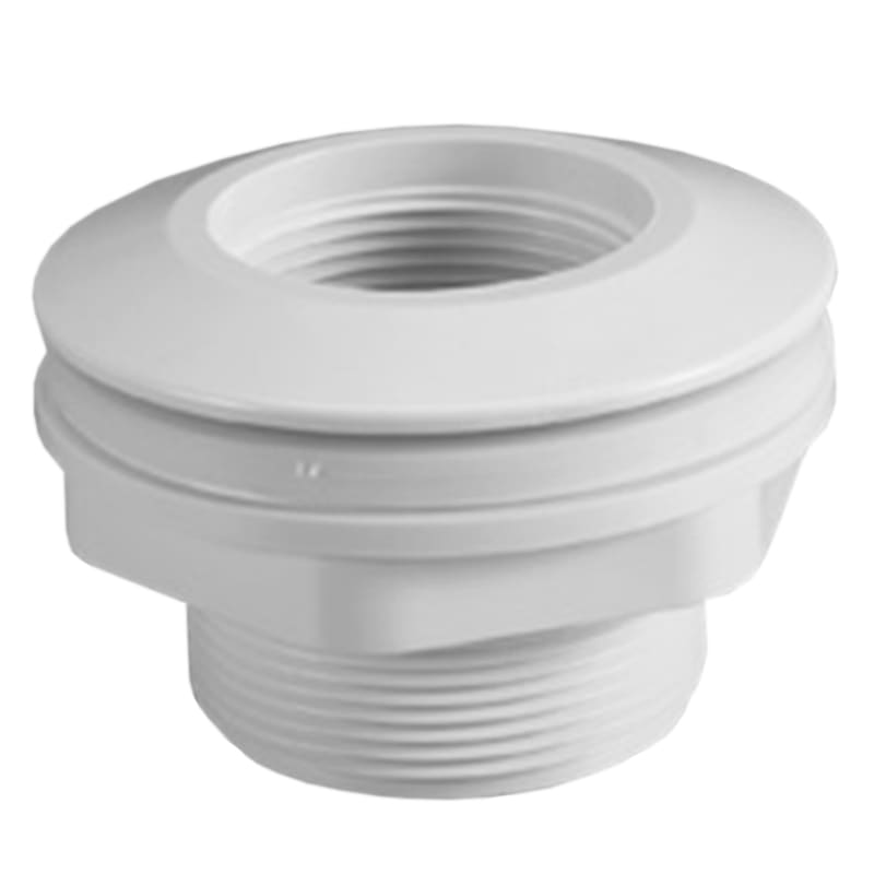 1.5" Threaded x 1.5" Socket Long Body Return Fitting for Fiberglass White