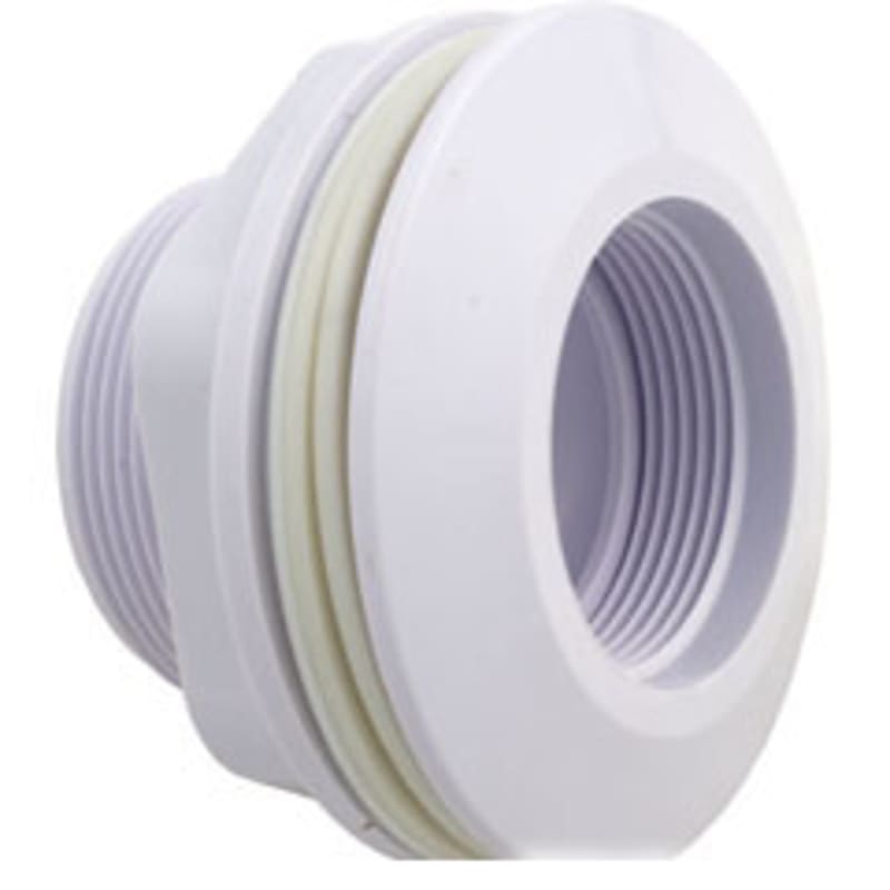 1.5" Threaded x 1.5" Socket Long Body Return Fitting for Fiberglass White