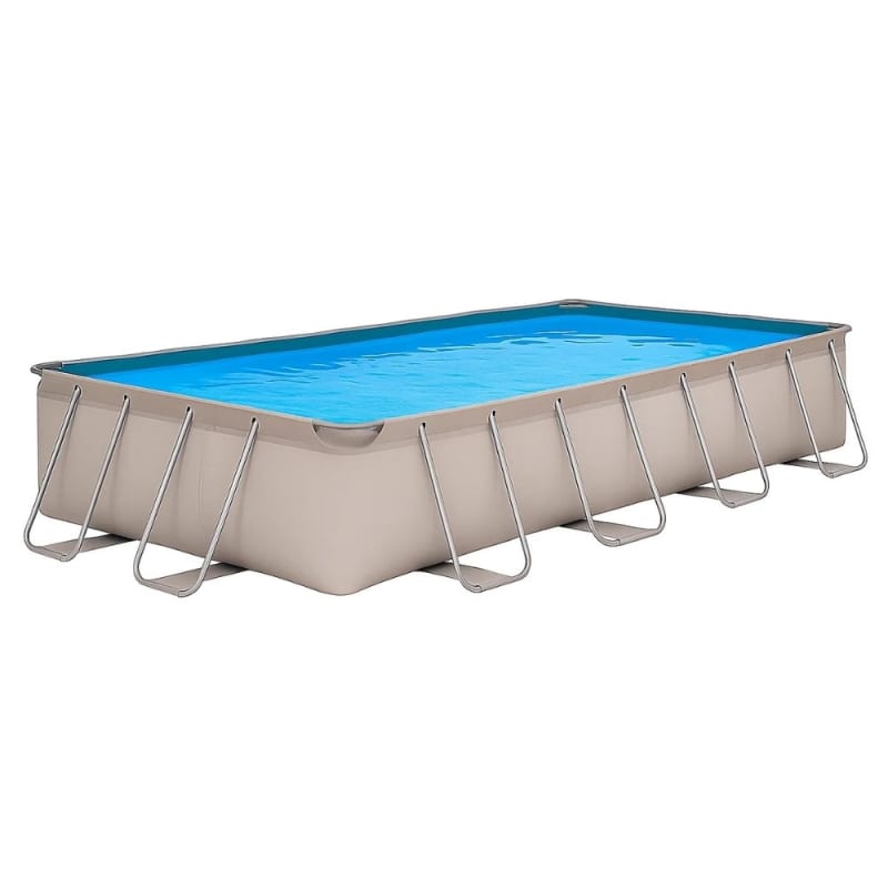 Soft Sided Frame Above Ground Swimming Pool Package, 10' x 18' Rectangle 52" Tall
