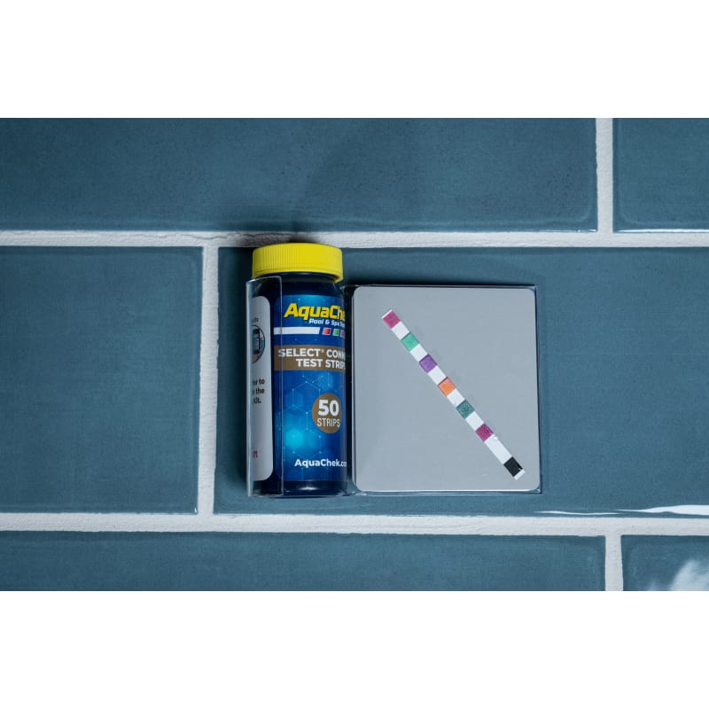 Select Connect 7-Way Pool and Spa Test Strips Complete Kit - Pool Test Strips For Ph, Total Chlorine, Free Chlorine, Bromine, Alkalinity, Total Hardness, and Cyanuric Acid - (50 Strips)